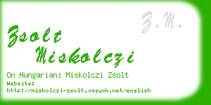 zsolt miskolczi business card